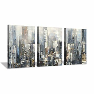 Hardy Gallery Abstract City Skyline Wall Art