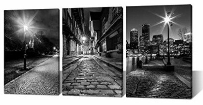 Boston Cityscape Night View