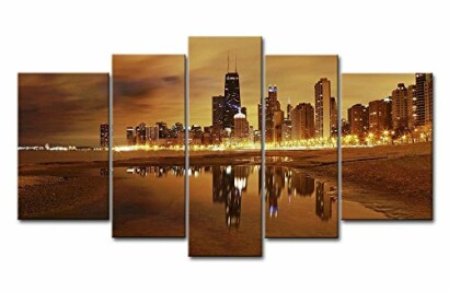 Chicago Skyline Prints On Canvas