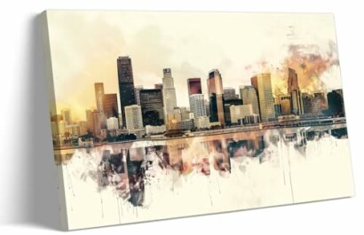 La Skyline Wall Art