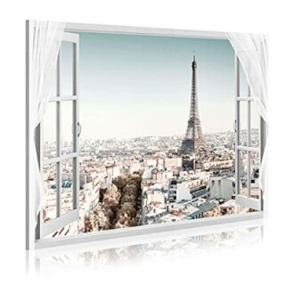 WALLSUP DECOR Eiffel Tower Art Canvas