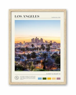 HesenDot Los Angeles Cityscape Wall Art