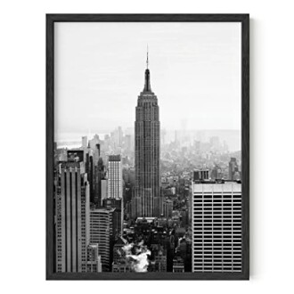 HAUS AND HUES New York Poster Gray Empire State