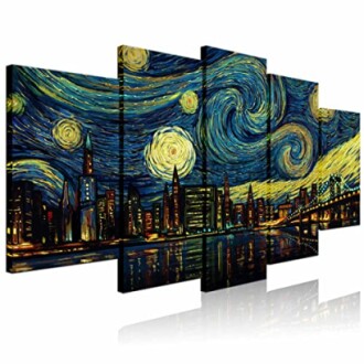 Biuteawal's 5-Piece New York City Canvas Wall Art